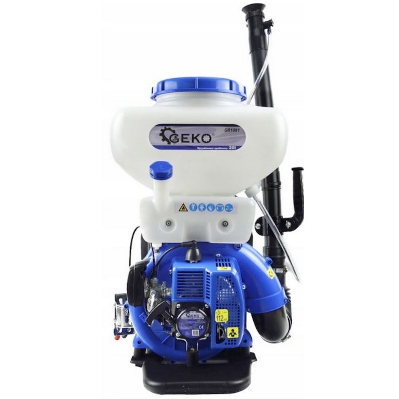 Opryskiwacz spalinowy GEKO plecakowy turbinowy ogrodowy dmuchawa siewnik 20L 2,9 km 1szt.