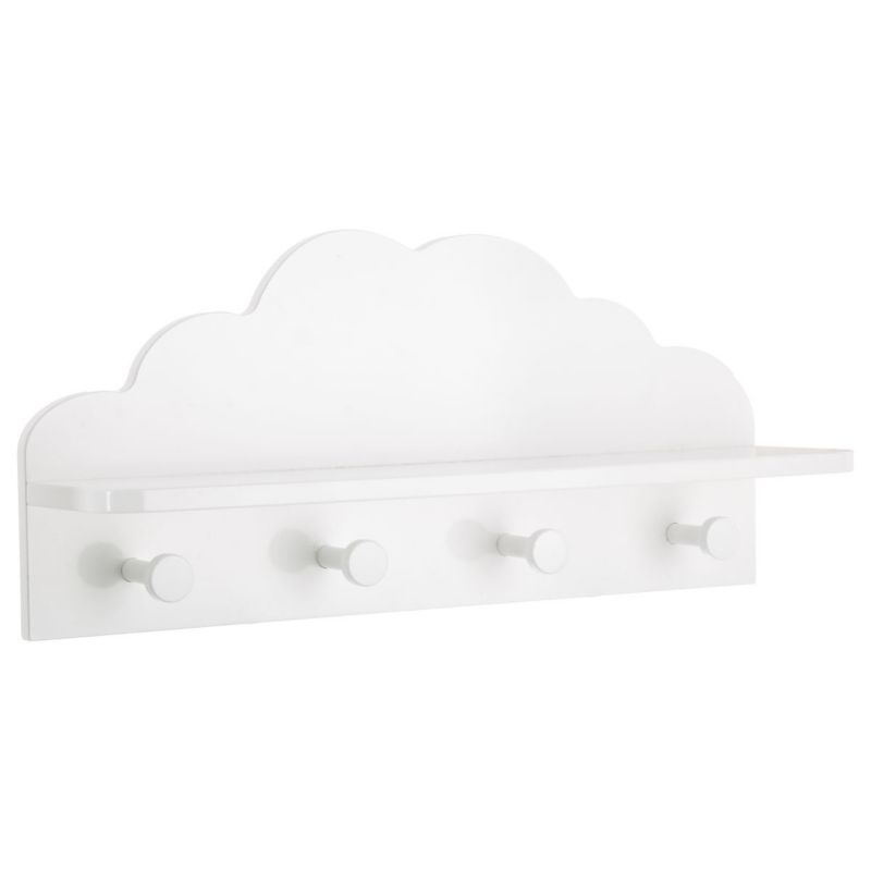 Wieszak ścienny Cloud z półką Atmosphera biały 48 cm 1 szt.
