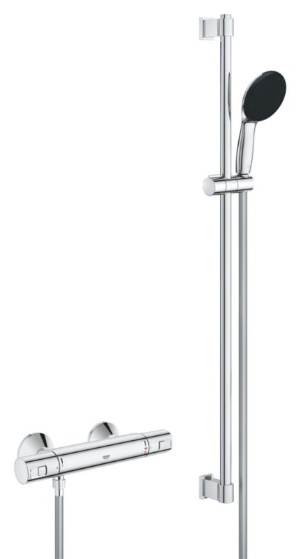 Bateria prysznicowa Grohe Precision Start z termostatem, chrom, słuchawka Rain, zestaw 1 szt.