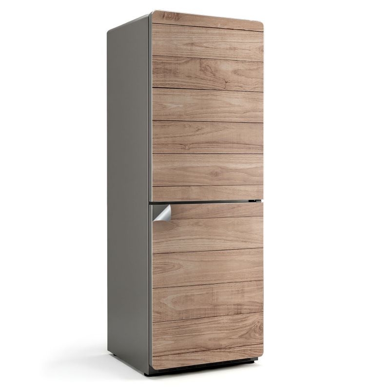 Folia Ozdobna Na Lodówkę Wallfluent 70x190 cm Deska drewniana w pionie 1 szt.