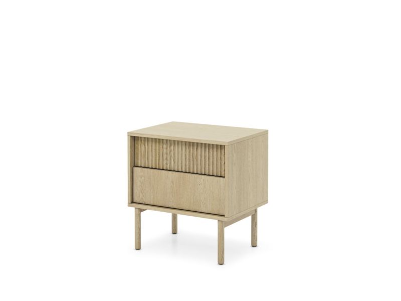 Szafka nocna Bettso Aviro z szufladami w stylu skandynawskim dąb cremona 1szt.