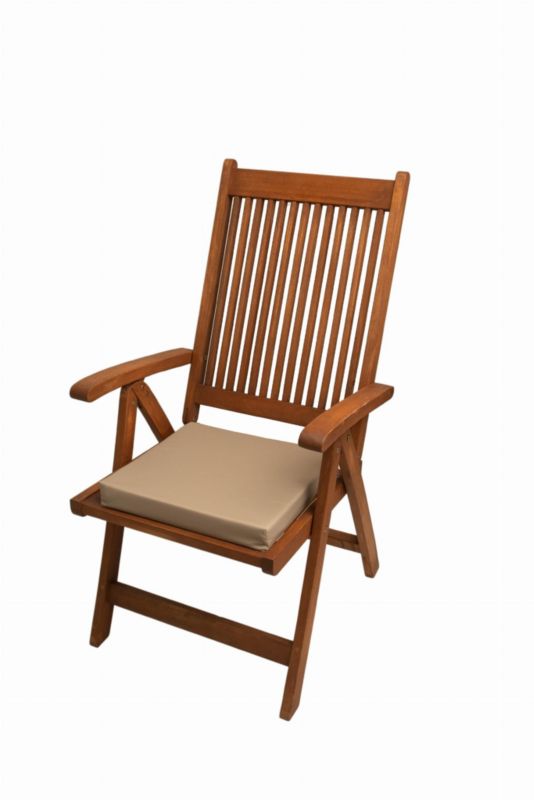 Poduszka na krzesło ogrodowe, Setgarden, 40x40x4cm Beżowa poduszki na siedzisko do użytku wewnątrz i na zewnątrz, 4szt