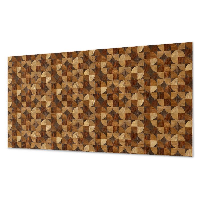 Winylowy Panel Z Grafiką ArtPrintCave 120x60 cm Geometryczny wzór drewna 1 szt.