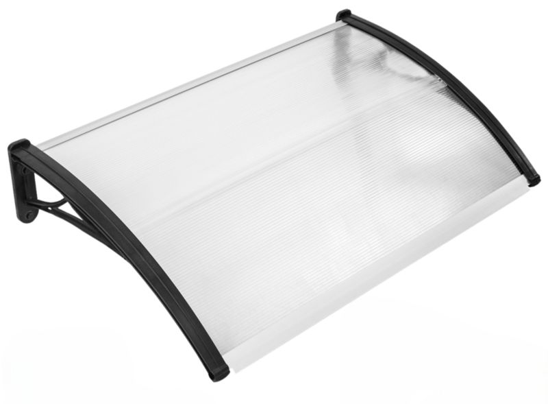 Daszek Nad Drzwi Wejściowe GoGarden Łukowy 120x80 Cm Przezroczysty - 1 Szt.