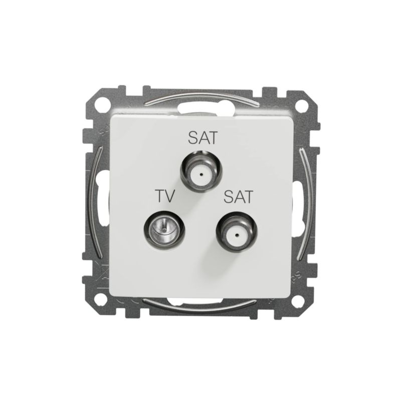 Gniazdo R-TV-SAT Schneider Electric Sedna Design&Elements białe