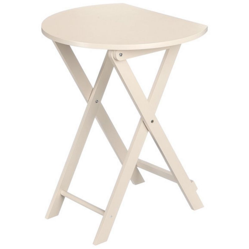 Stolik boczny Giftdecor 51 cm składany beżowy 1 szt.