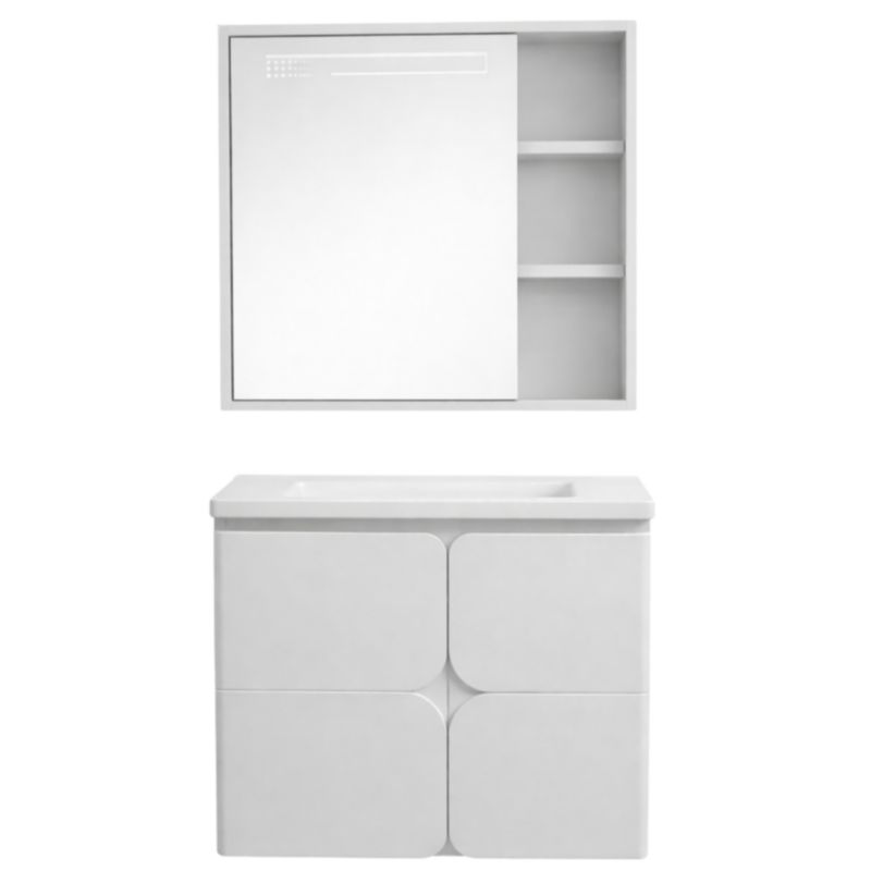 Szafka Łazienkowa Granitan Zestaw Umywalka Lustro Wisząca Nowoczesna Serenia 1 szt.