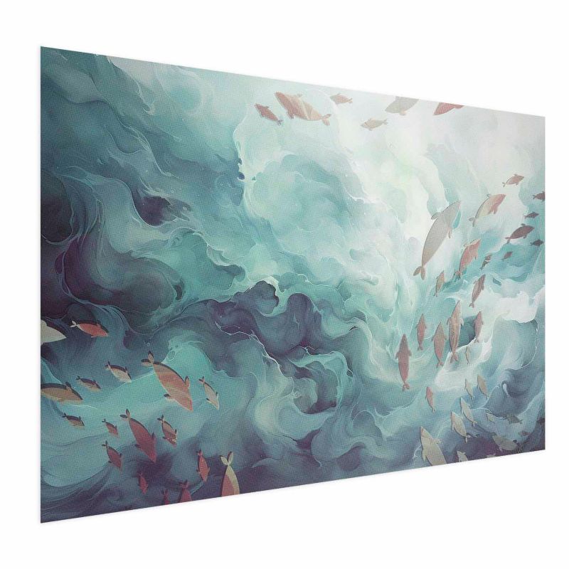 Plakat Artgeist Ryby w oceanie 60x40 cm bez ramy 1 szt
