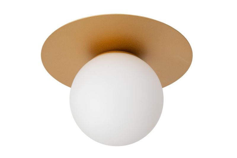 Lampa sufitowa wisząca Lucide Tricia 1986 złoto-odcienie złota-biały opal szerokość 25 cm 1xE27 x 15W 1 szt.