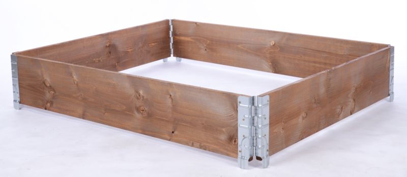 Nadstawka paletowa MODO24 impregnowana brązowa do grządki i zielnika 120 x 100 cm 3 szt.