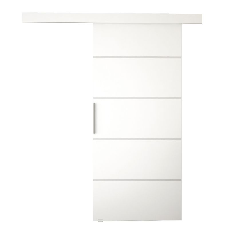 Drzwi przesuwne wewnętrzne MIRJAN 24 Marti III 80 + samodomykacz biały 1 kpl.