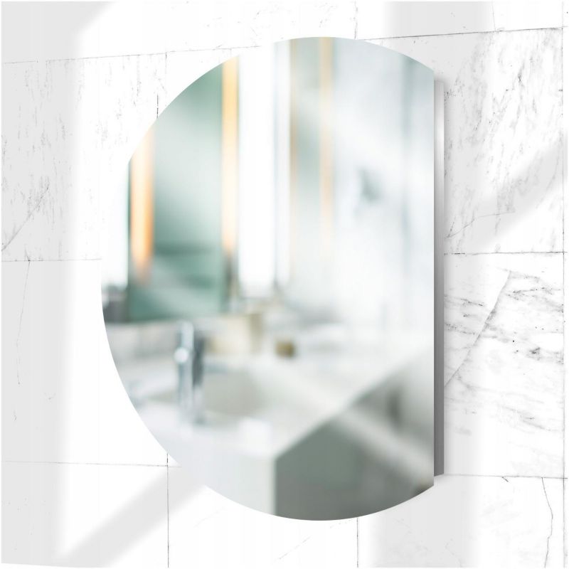 Lustro półokrągłe Stylowelustro LED 60cm ze ściętym bokiem 1 szt.