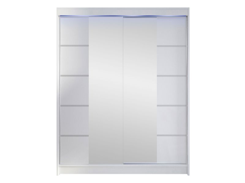Szafa MIRJAN 24 z drzwiami przesuwnymi Camino V z oświetleniem RGB biały 1 szt.