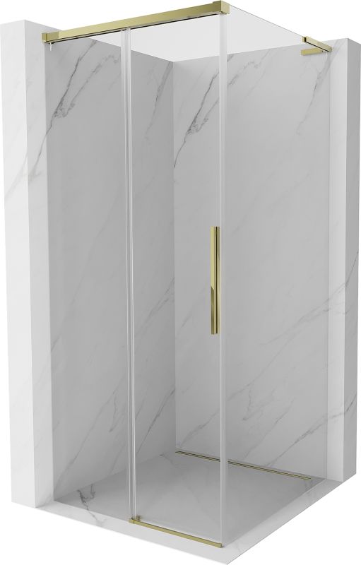 Kabina prysznicowa rozsuwana Mexen Rox L złota transparentna 120x120 cm 1 szt.