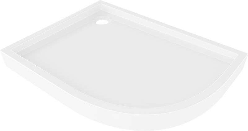 Brodzik asymetryczny Mexen Flow+ biały 80x100 cm 1 szt.