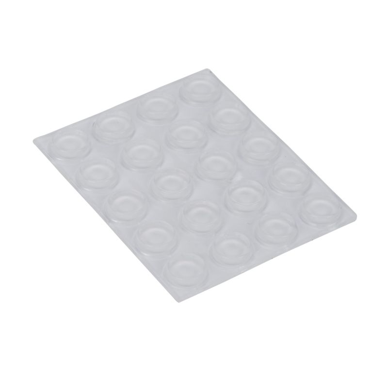 Odbojniki Diall 10 mm transparentny 20 szt.