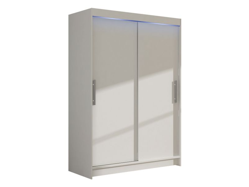 Szafa MIRJAN 24 z drzwiami przesuwnymi Miami I z oświetleniem RGB biały 1 szt.