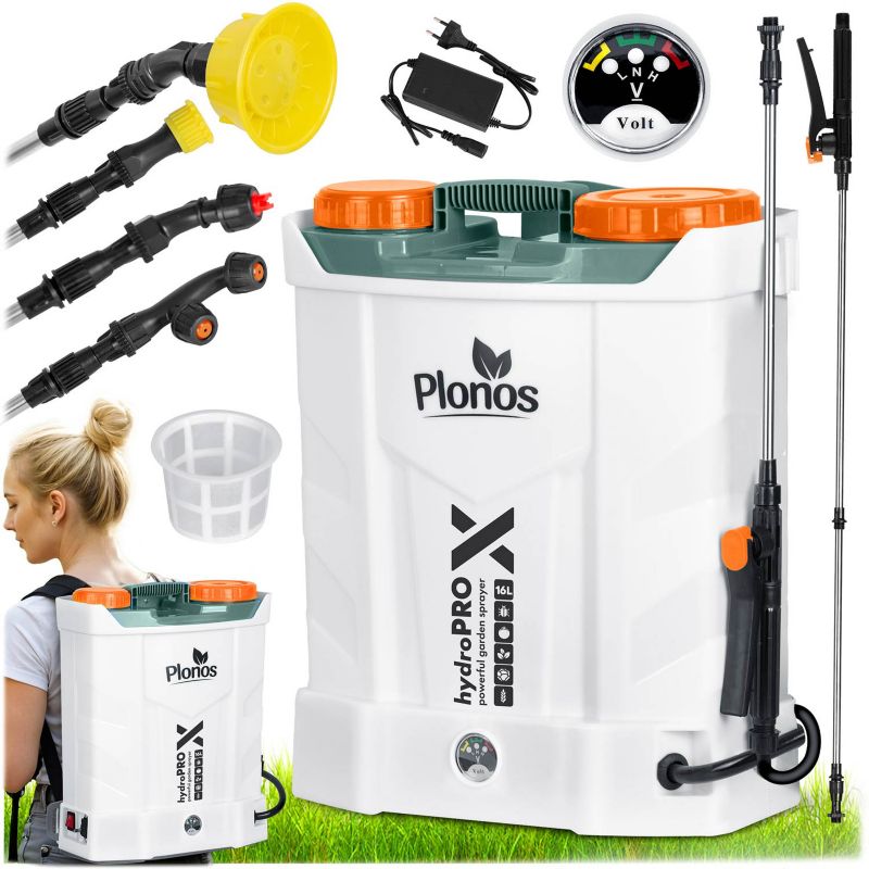 Opryskiwacz akumulatorowy ciśnieniowy Plonos plecakowy elektryczny 16l lanca 85cm 1 szt.