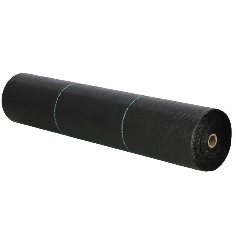 Agrowłóknina antychwastowa Springos agrotkanina 90g czarna mata 0,8x100 m gruba + kotwy mocujące 50 szt. kołki 1 kpl.