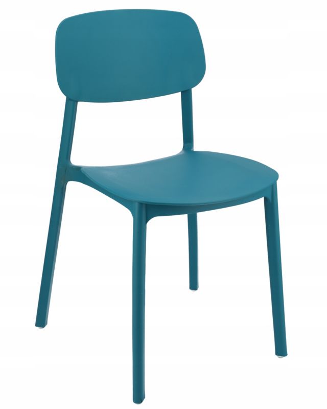 Krzesło plastikowe JUMI wygodne ogrodowe 79x40 cm 1 szt.