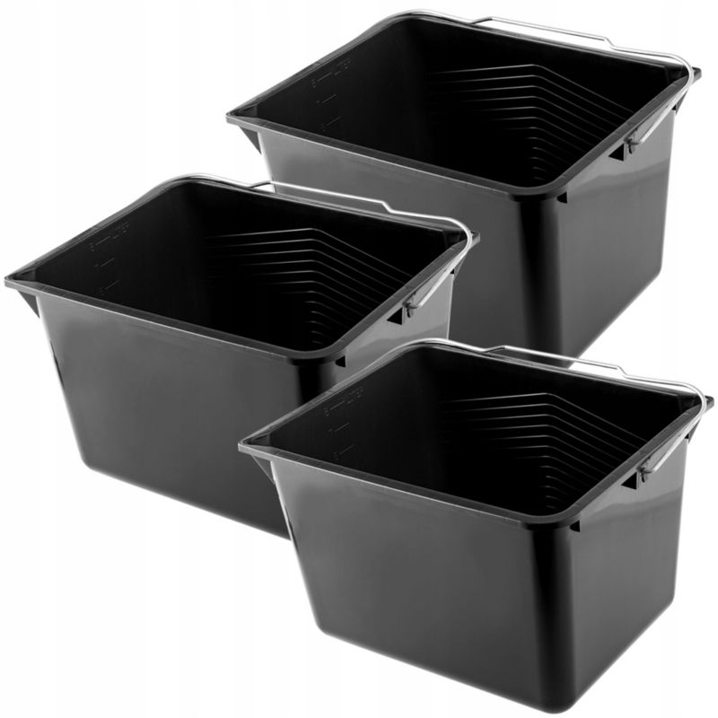 Wiadro malarskie KADAX Wiaderko Z Uchwytem 8Litrów 3szt