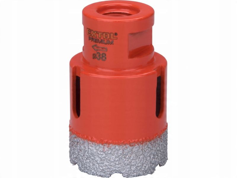 Otwornica diamentowa koronka wiertło Extol Craft 38 mm M14 do gresu płytek glazury 1 szt Czat głosowy zakończony