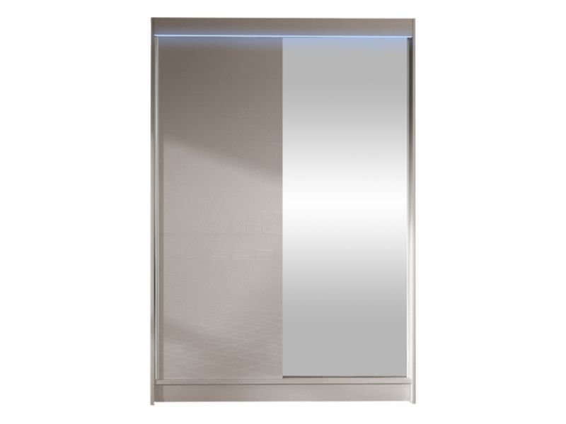 Szafa MIRJAN 24 z drzwiami przesuwnymi Lino I z oświetleniem RGB kaszmir 1 szt.