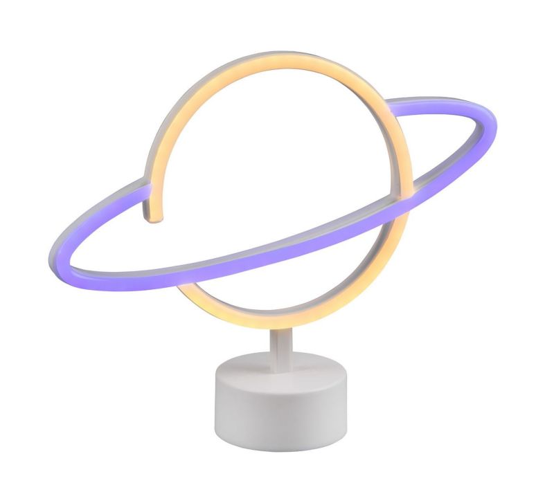 Lampa stołowa RL Planet biała LED 2W 20lm IP20 wym: 24.5 x 29 x 8.5 cm tworzywo sztuczne - 1 szt.