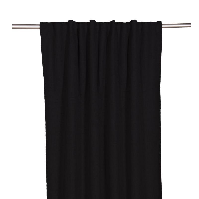 Zasłona zaciemniająca GoodHome Obera 140 x 280 cm czarna