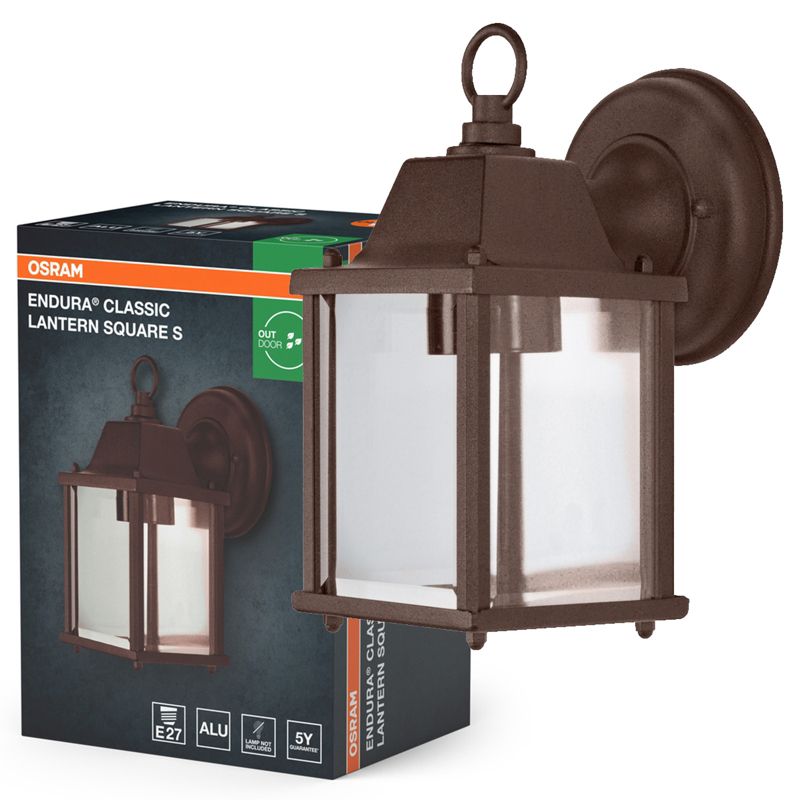 Kinkiet Ogrodowy Osram Lampa Elewacyjna E27 Brązowy IP43 1 szt.