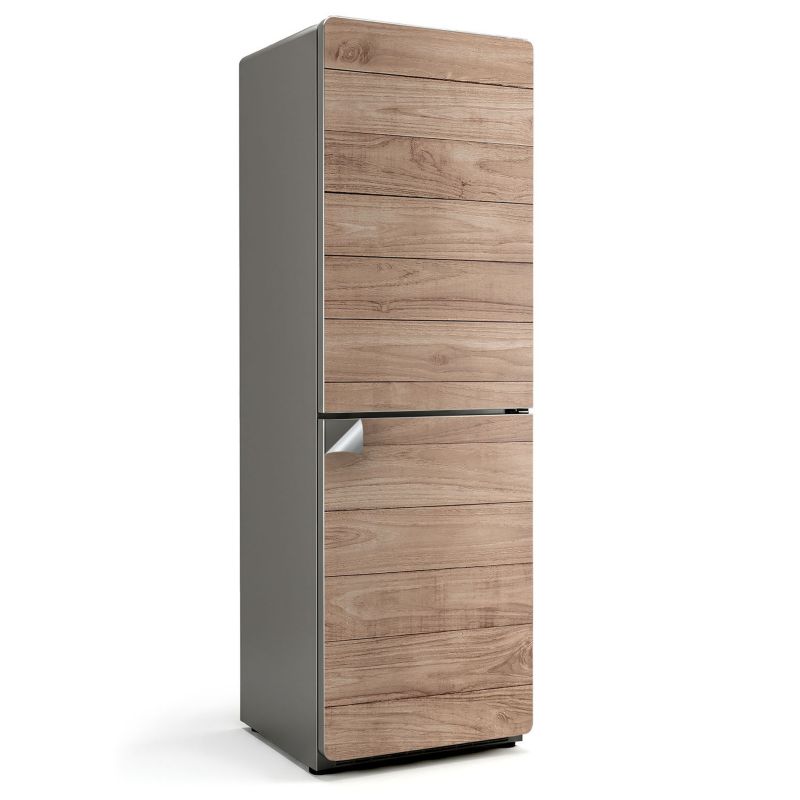 Folia Ozdobna Na Lodówkę Wallfluent 60x190 cm Deska drewniana w pionie 1 szt.