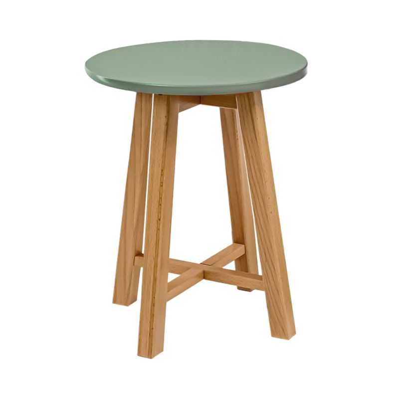 Okrągły Stolik Kawowy 35x45 cm do Salonu POSNORD - Stół Pomocniczy MDF Nogi Bukowe - Skandynawski Stolik na Kawę 1szt.