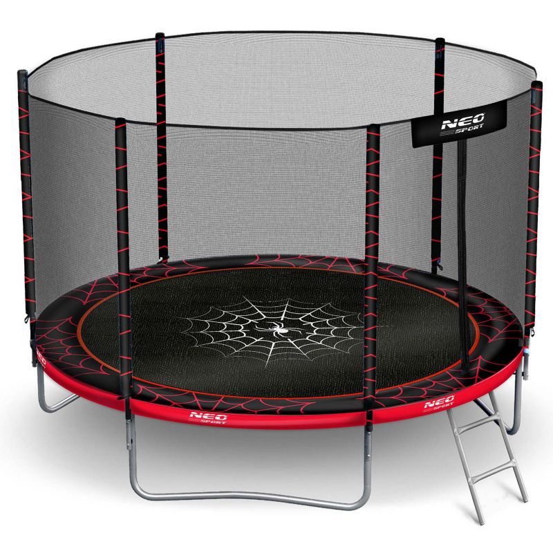Trampolina ogrodowa Neo-Sport PAJĄK 312cm 10ft + drabinka + siatka zewnętrzna 1szt.