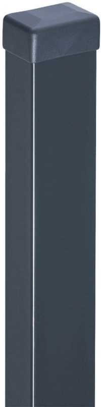 Słupek ogrodzeniowy Polbram Steel Group 6 x 4 x 200 cm antracyt