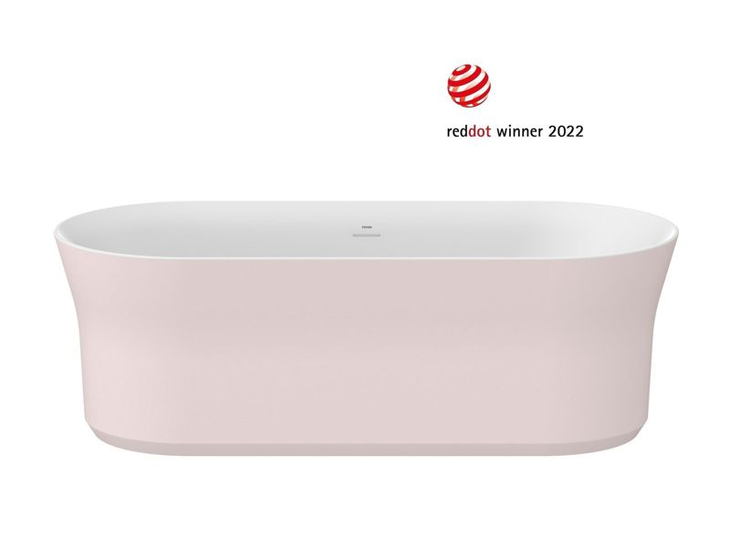 Akrylowa wanna owalna Ravak Ypsilon 180x80 wolnostojąca Alabaster Pink 1szt