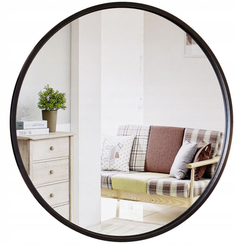 Lustro Łazienkowe stylowelustro okrągłe średnica 80 CM 1szt.