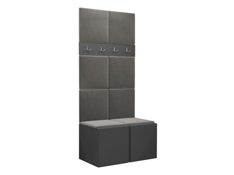 Garderoba MIRJAN 24 Orion IV grafit + szary 1 kpl.