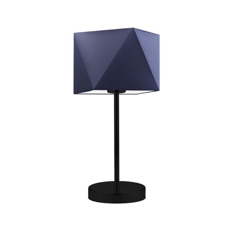 Lampka Nocna Volta Light Factory Burne Abażur Granatowy Diament 1xE27 1szt.