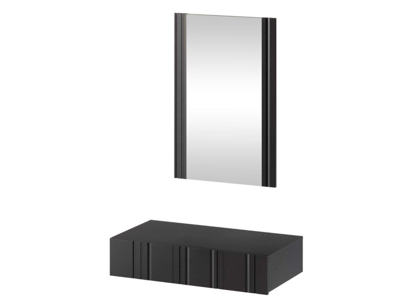 Toaletka z lustrem MIRJAN 24 Isla czarny mat 1 szt.