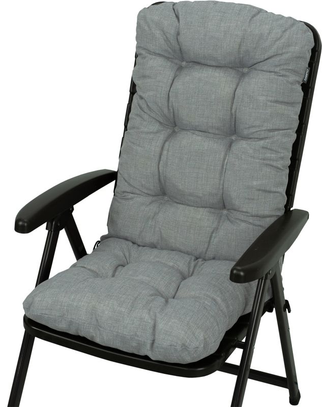 Poduszka na krzesło ogrodowe fotel AMPO szary 1 szt.