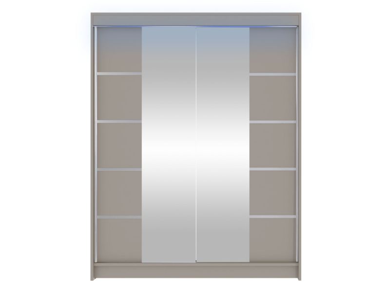 Szafa MIRJAN 24 z drzwiami przesuwnymi Camino V z oświetleniem RGB kaszmir 1 szt.