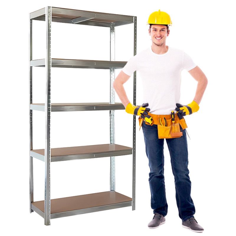 Regał metalowy magazynowy 4iQ Group 180x90x40 ocynkowany 1szt.