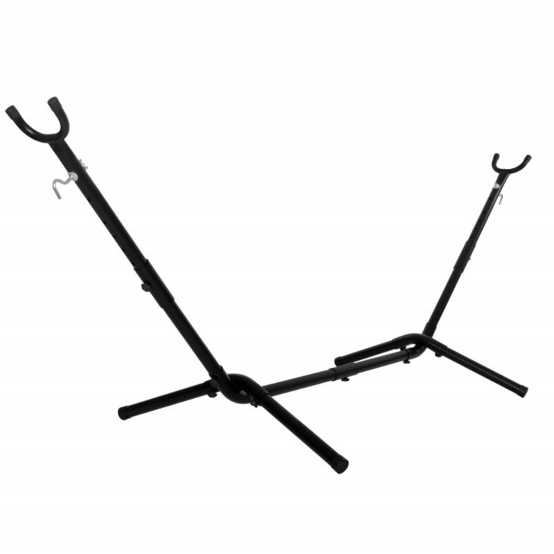 Stojak na hamak, metalowy stelaż na hamak ogrodowy, mocowanie,120kg czarny