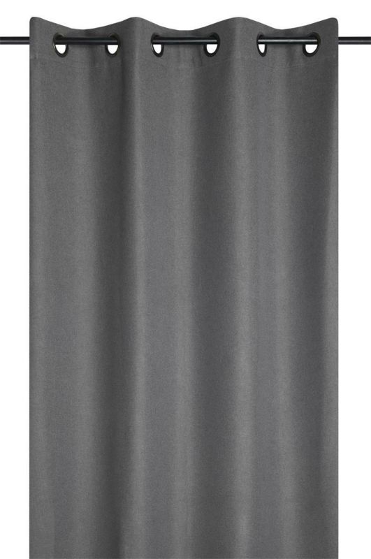 Zasłona PORTLAND STOF 140x260 cm ciemnoszara zaciemniająca 1 szt.