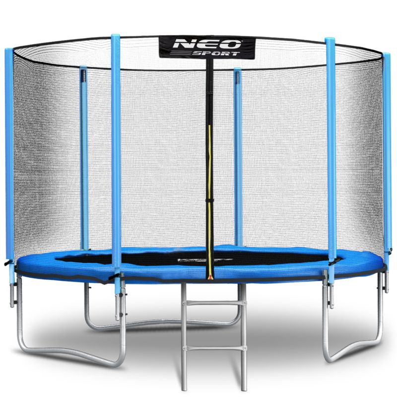 Trampolina ogrodowa Neo-Sport dla dzieci 183cm 6ft + drabinka + siatka zewnętrzna 1szt.