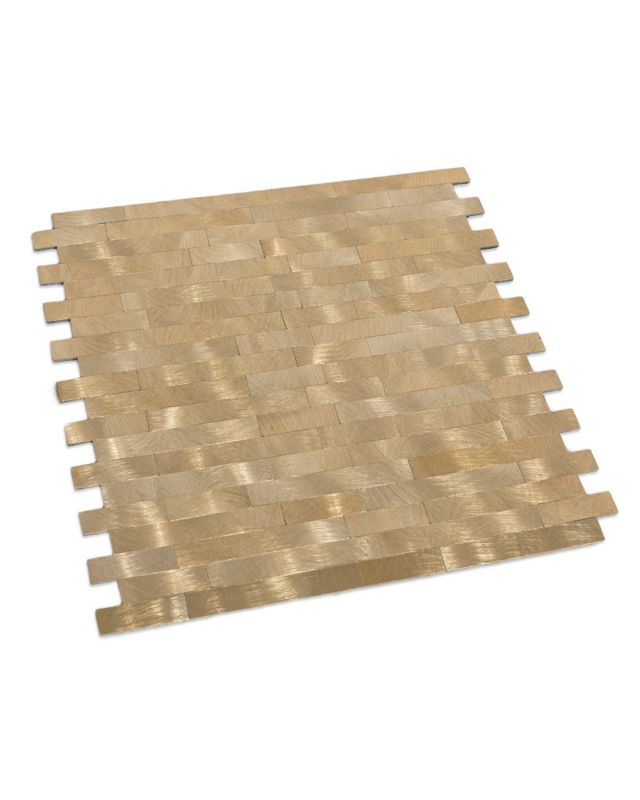 Kafelki ścienne samoprzylepne płytki Mazovia 29 x 30 cm odporne na zachlapania, geometryczne Złote 1 szt.