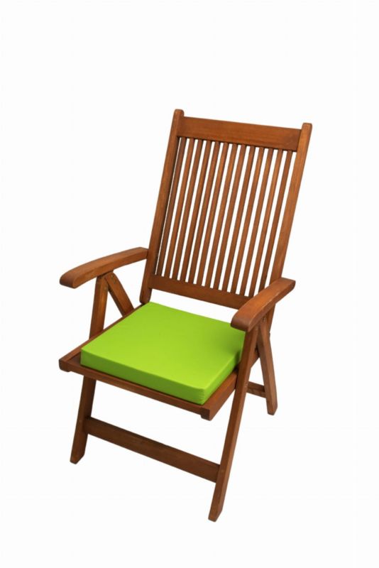 Poduszka na krzesło ogrodowe, Setgarden, 40x40x4cm Limonka poduszki na siedzisko do użytku wewnątrz i na zewnątrz, 1szt