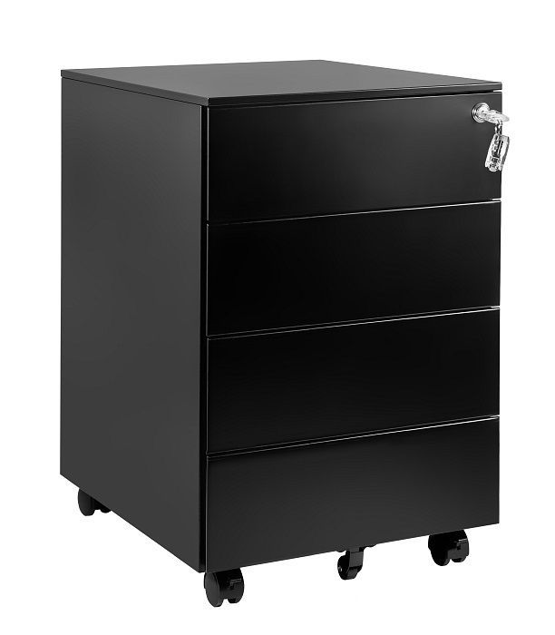 Kontenerek Unique biurowy XD-040-4 czarny 1 szt.