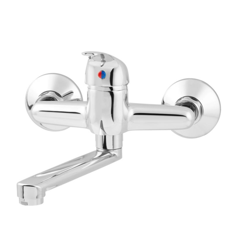 Bateria umywalkowa ścienna Arborg chrom