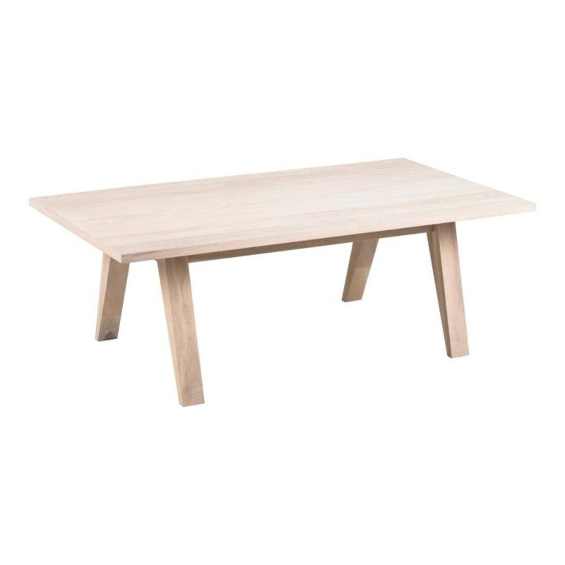 Stolik A-Line ACTONA stolik kawowy drewniany prostokątny bielony nowoczesny 130x70 cm do salonu 1 szt.